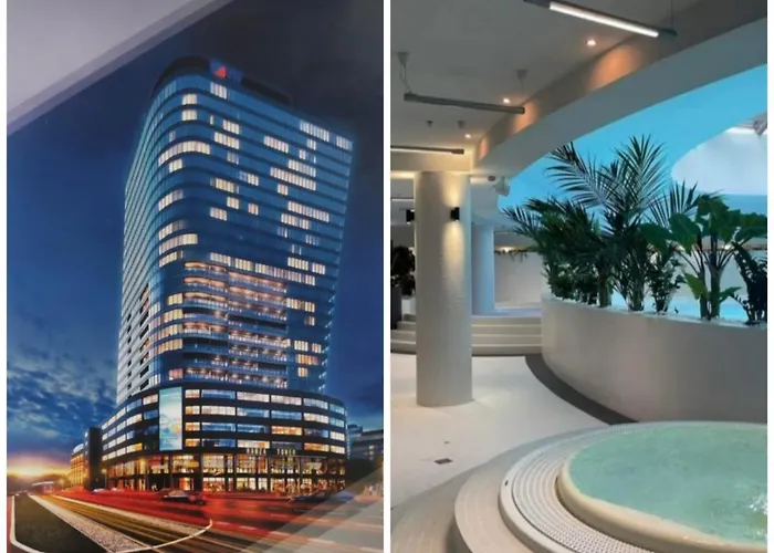 Szczecin Hanza Tower Apartment-Basen